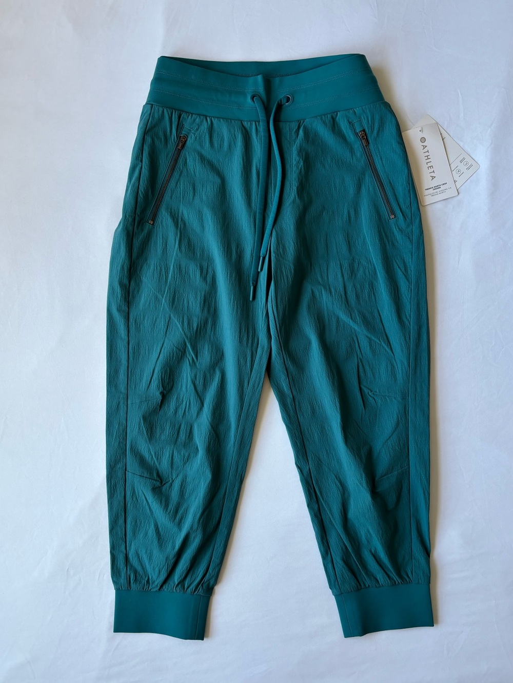 Teal Blue Athleta Trekkie North Crop Jogger 3/4